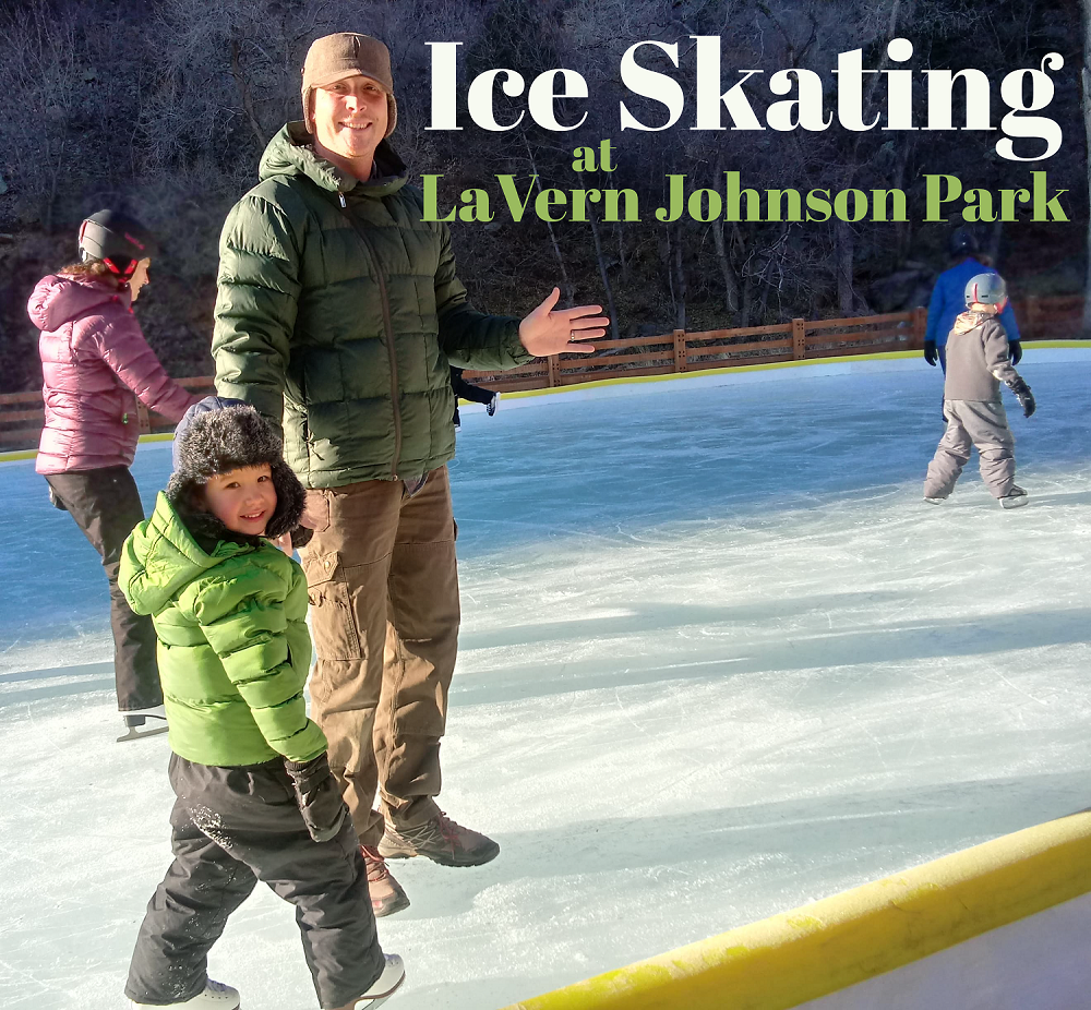 Ice skating at LaVern M. Johnson Park