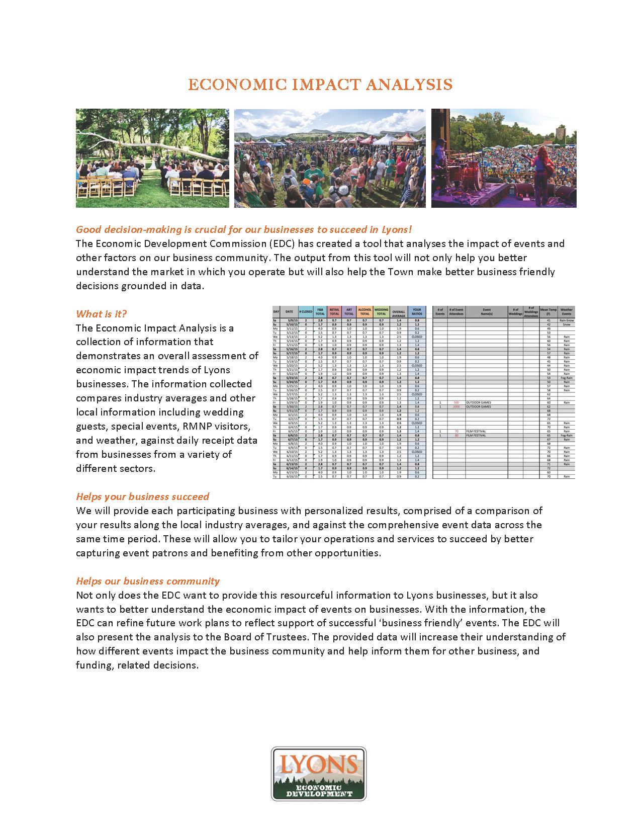 Economic Impact Analysis