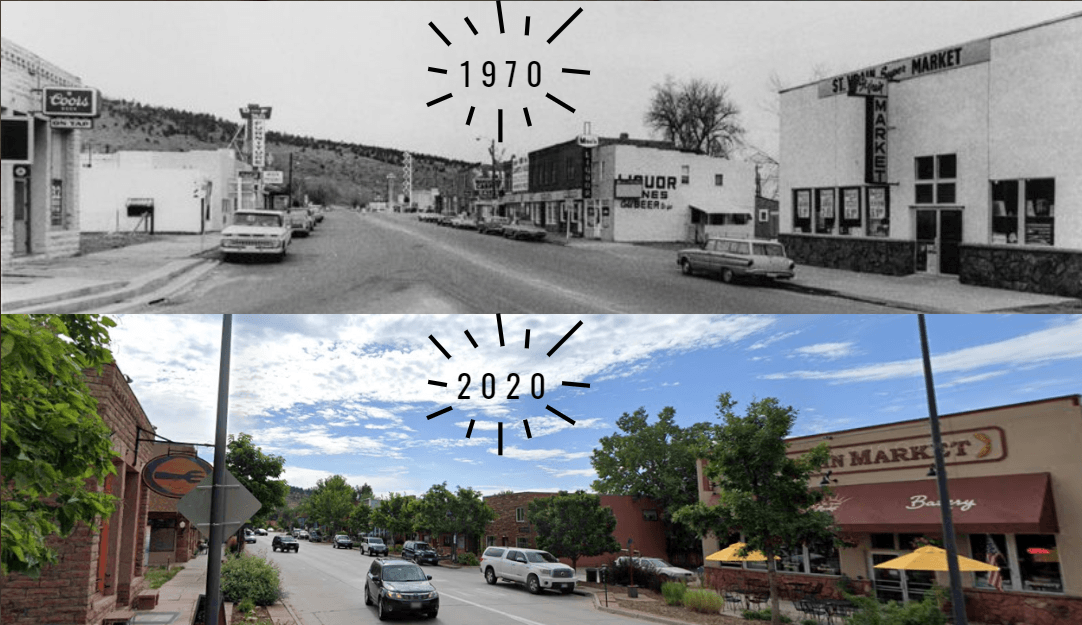 Downtown Then and Now